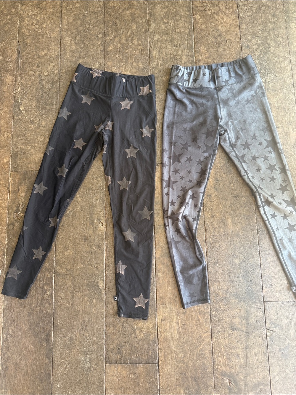 Terez Star Leggings - Black and Gray